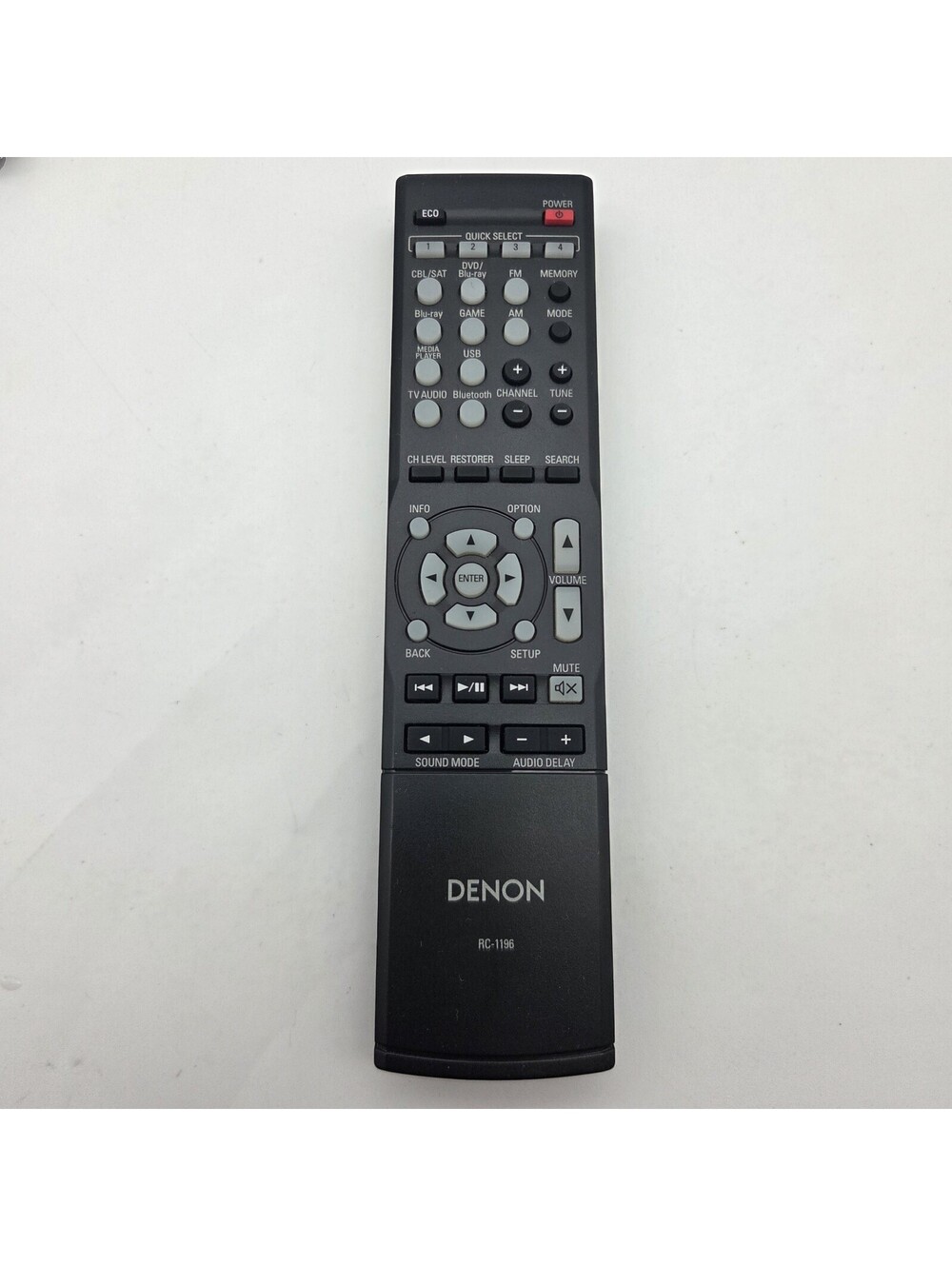 Genuine Denon RC-1196 Receiver Remote For AVR-S510 AVR-S500BT AVR-S510BT Tested